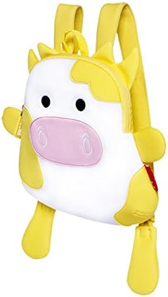 BINGONE Mini Cartoon Backpack for Kids Nursery Pre-school Bag Travel Outdoor 1-3 Year Old Boys and Girls (Yellow Cow)