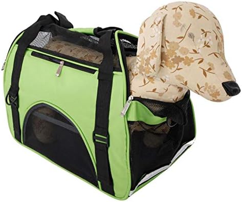 Redberrey Soft Portable Pet Handbag Hollow Portable Breathable Waterproof Green Travel Pet Bag