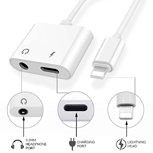 image for Ambrrhty Headphone Adapter 3.5mm for iPhone X Max Aux Charger for iPho