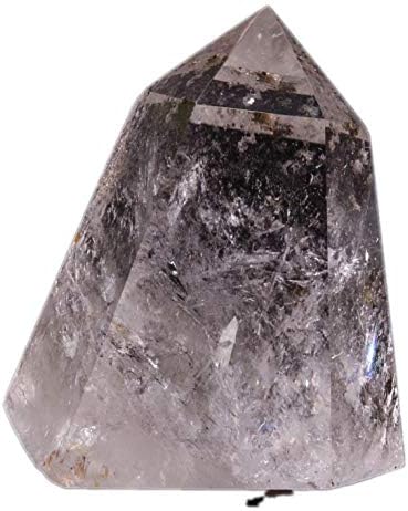 yippee Large Rainbow Clear Crystal Quartz Point with Chalcopyrite Included/Crystal Tower/Grid Meditation Stone/Gift for Her
