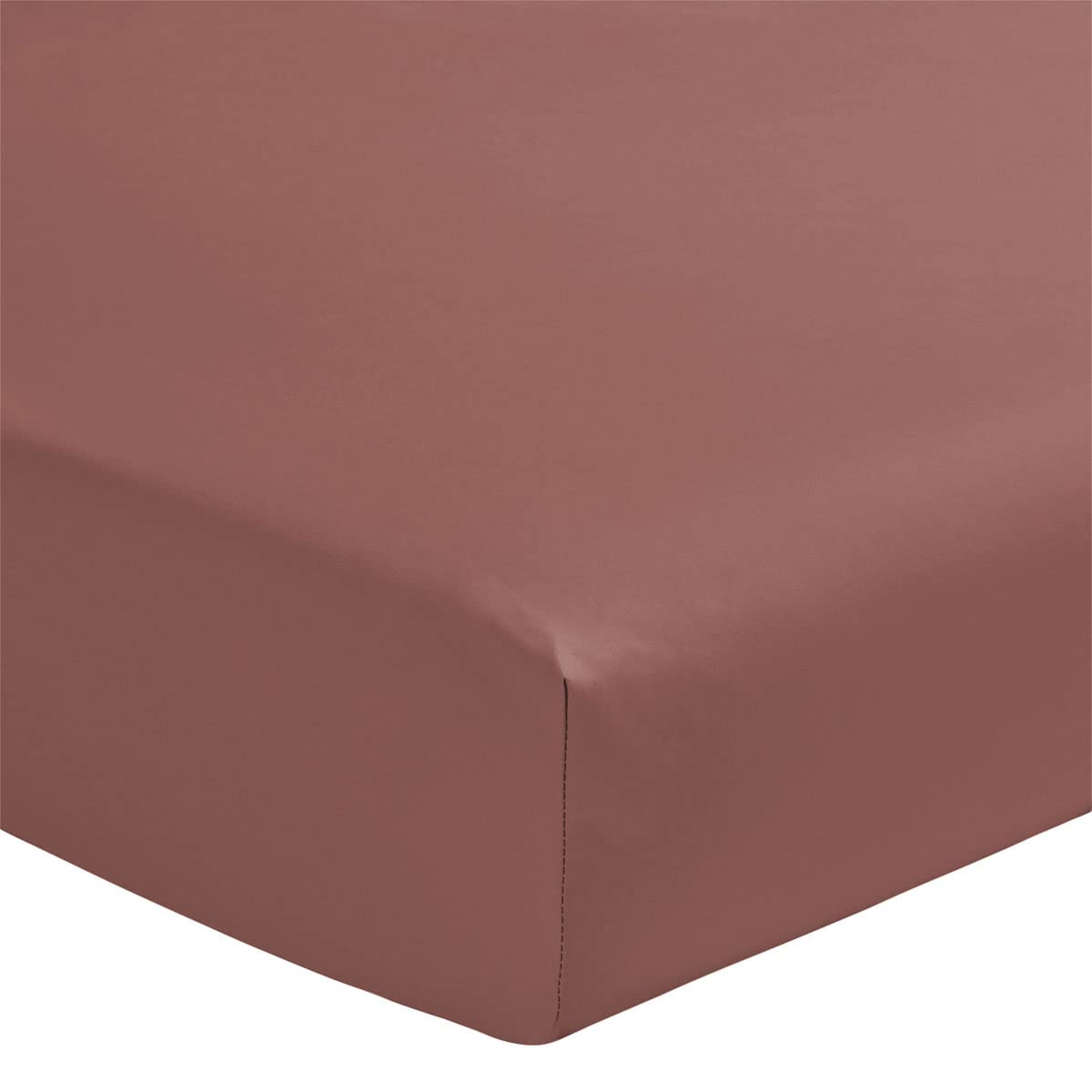 Royal Line Plain Cotton Percale Fitted Sheet 140 x 200 cm Made in France