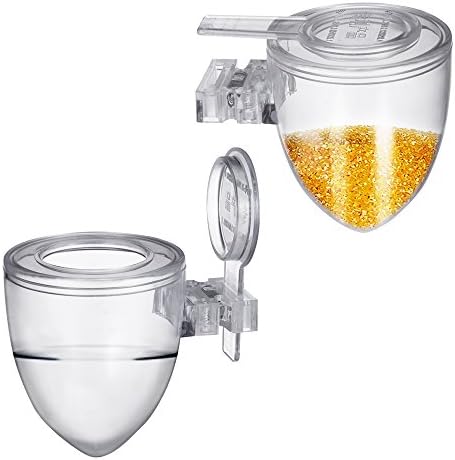Amazon 5 Stars Acrylic Bird Feeder,High Transparent Hanging Cups for Small Birds