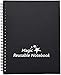 Magic Whiteboard Products Small Magic Notebook (6 x 8.25 inches) Portable Dry Erase Surface | Removable Static Cling | Home, Office or Classroom Use (MW1450)