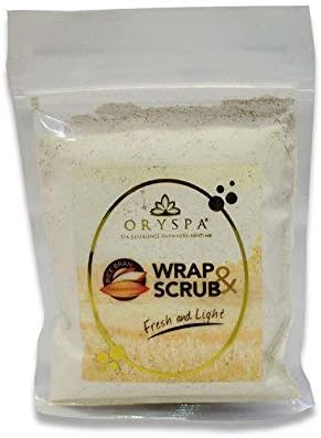 Rice Bran Wrap and Scrub Dry Formulation 100% Active Ingredients 2.46 oz