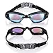 FMU Swim Goggles, No Leaking Anti Fog UV Indoor Outdoor Swimming Goggles with Nose Clip Ear Plugs and Free Protection Case for Adult Men Women Youth Kids