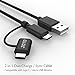 Type C/Micro USB 2-in-1 Duo Cable (3.3 ft), JOTO Micro Type-C Duo Cable with Type C Convert Adapter, Charging Data Sync Cable for Both Micro USB Devices and Type-C Devices (Black)