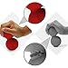 5BILLION FITNESS Peanut Massage Ball-Double Lacrosse Ball & Mobility Ball for Physical Therapy - Deep Tissue Massage Tool for Myofascial Release, Muscle Relaxer, Acupoint Massage (red)