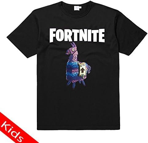 American Traders Fortnite Llama Piñata Black Kids T-Shirt Llama Pinata