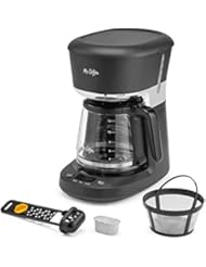 Mr. Coffee 12 Cup Programmable Coffee Maker with Dishwashable Design | Advanced Water Filtration | Black/Chrome