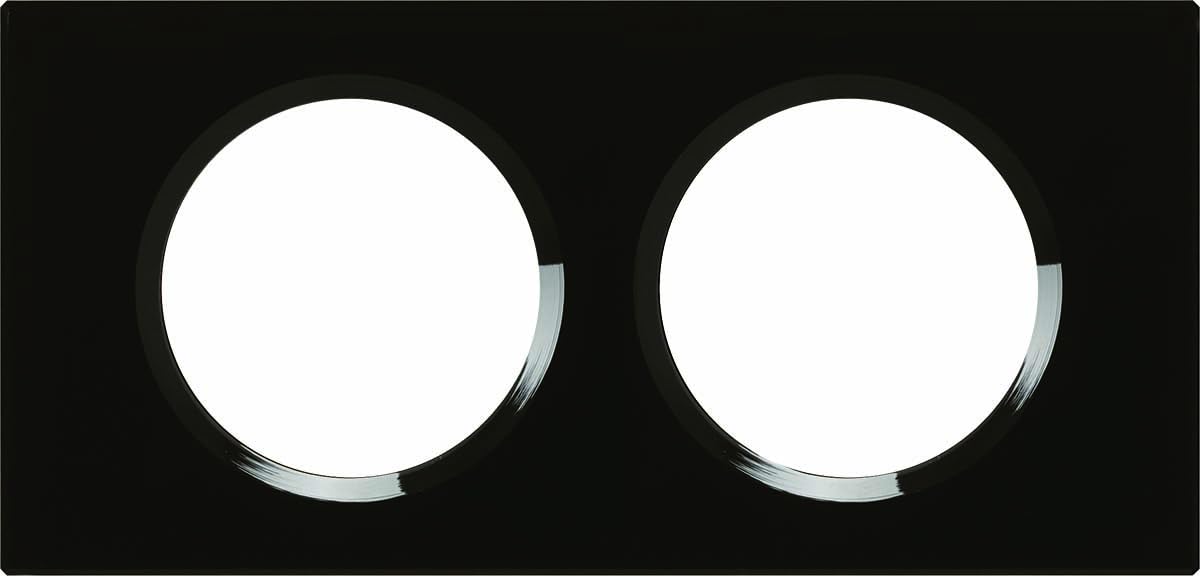 Legrand Céliane Plaque with 2 Holes, Black, LEG69302