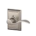SCHLAGE Accent Lever with Addison Trim Non-Turning Lock in Satin Nickel - Right Handed - F170 ACC 619 ADD RH