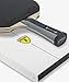 Killerspin Diamond TC RTG Premium Ping Pong Paddle| Table Tennis Racket| Flared Handle Ping Pong Bat| 7-Ply Wood/Titanium Carbon Blade, Fortissimo Rubbers| ITTF Approved| Memory Book Gift Storage Case