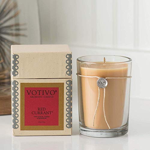 Votivo Red Currant 16.2 oz Large Candle - 110 Hour Lifetime Burn Time - Thumbnail 6