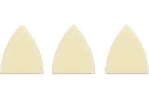 HUATOOL guitar heel cover heel stick guitar production materials accessories manufacturers direct macro sound instruments DIY guitar material guitar mate(3 Pcs/set Milky yellow ABS)