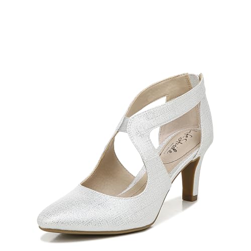 LifeStride Women's Giovanna 2 Pump Silver 8.5 M