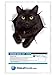 Winston & Bear 3D Black Cat Wall Stickers – 2-Pack Funny Vinyl Cat Decals for Bedroom, Kitchen, Toilet, Fridge, or Car – Gift for Pet Lovers