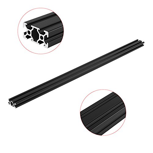 SENREAL 800mm Length Black Anodized 2040 T-Slot Aluminum Profiles Extrusion Frame for CNC