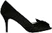 Nina Women's Forbes Satin Peep-Toe Pump,Black Luster,8 M US