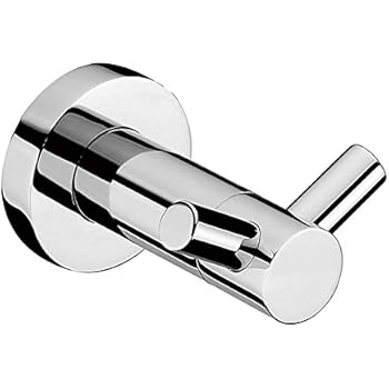 crw Chrome Towel Hook Double Robe Hook Bathroom Wall Coat Hanger Stainless Steel