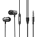 in Ear Headphones Wired Earbud with Line-in Microphone Heavy Bass Dynamic Driver Earphones with Non Tangle Fabric Braid for Running Gym Android Phones Music Player Dark Chrome E1thumb 1