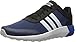adidas Men's Cloudfoam Race Running Shoe Black/White/Blue 9.5 D - Medium
