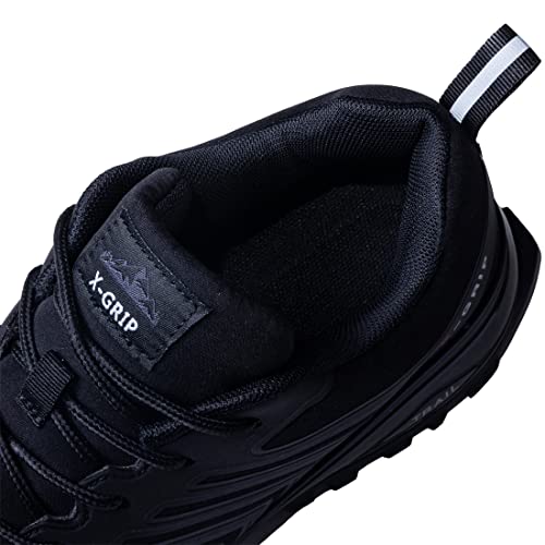 NAIKOYO Men's Lightweight Trail Running Shoes Outdoor Breathable Hiking Shoes Waterproof Walking