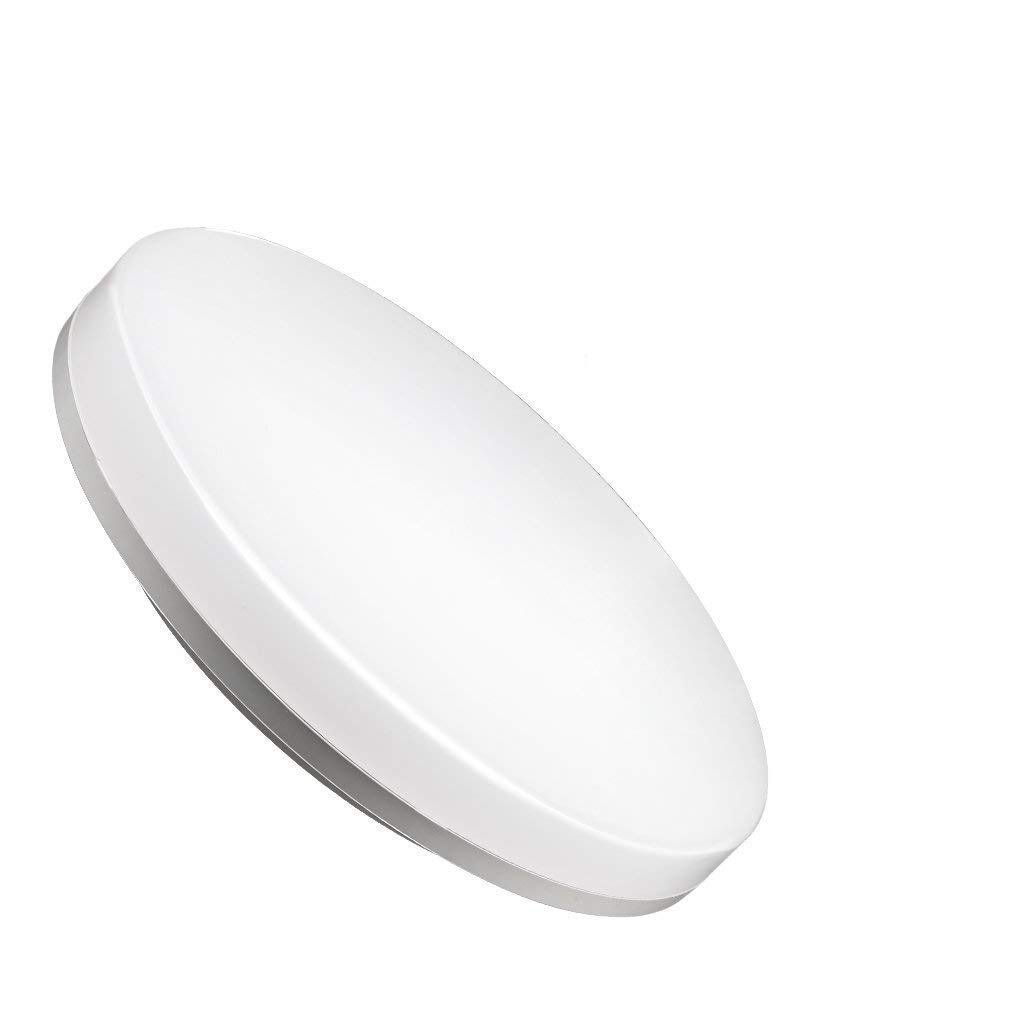 LED 18W Genuine IP44 Ceiling Lights, Day White,Size: 220 * 48 1800LM, Lighting for Bathroom, Kitchen, Hallway, Office, Corridor, Flush Ceiling Light, Bath Ceiling Light, 2 Year Warranty (4000K)