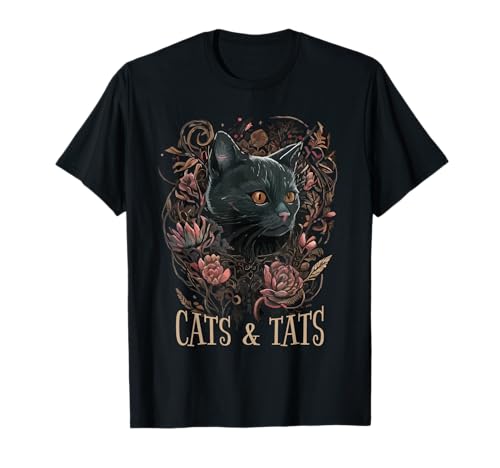 Cats And Tats Tattoo Artist & Cat Lover | Pet Owner Funny T-Shirt