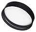 JUVITUS Clear Thick Glass Straight Sided Jar - 2 oz / 60 ml (3 pack) Airtight Smell Proof BPA Free Lids