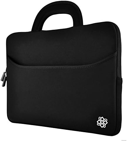 15.6" Inch Premium Water Resistant Neoprene Sleeve Case Cover w/ Handle for 15.6" Lenovo Laptops (Black)