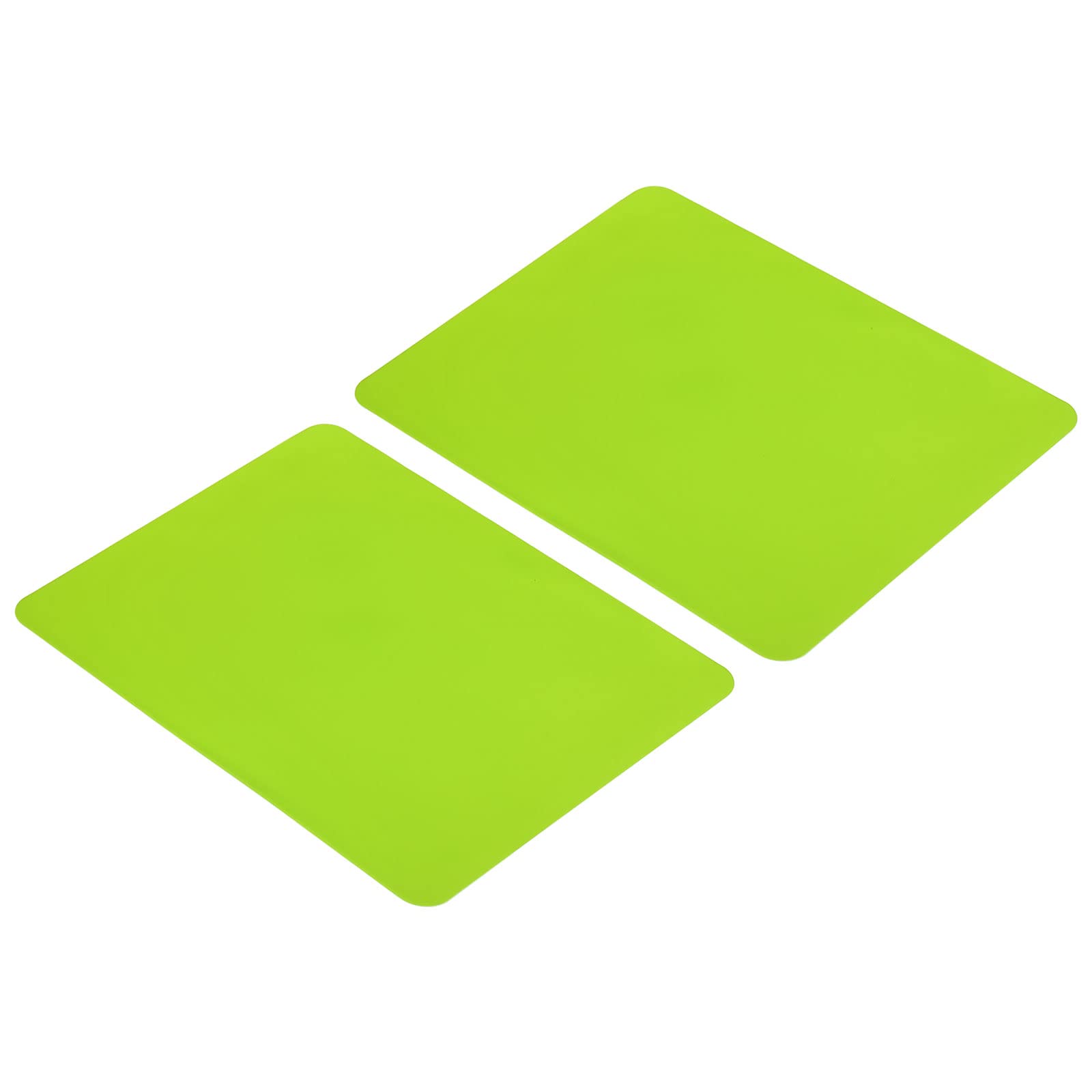 PATIKIL 12"x9" Silicone Mat, 2 Pack Resin Casting Crafts Pad Non-Slip Nonstick Sheets Protector, Green