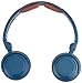 Skullcandy Lowrider Headphones with Rotating Earcups, Supreme Sound Tuning, All Day Comfort, and Built-In Mic; Perfect for Active Lifestyles and Easy Listening, Navy/Brown/Copper
