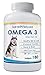 Omega 3 Fish Oil for Dogs - Natural Pet Supplement for Shiny Coat - Wild Caught More EPA & DHA Than Salmon Oil - 180 Capsules No Fishy Smell or Mess - Ideal for Medium Large Dogs
