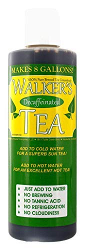 Walker's Tea Liquid Tea Concentrate Decaffeinated 8oz. - Makes 8 Gallons!