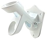Green Grove Products Aluminum Flag Pole Bracket Mount 2 Positions - White
