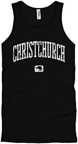 Smash Vintage Men's Christchurch New Zealand Tank Top - Black, XX-Large