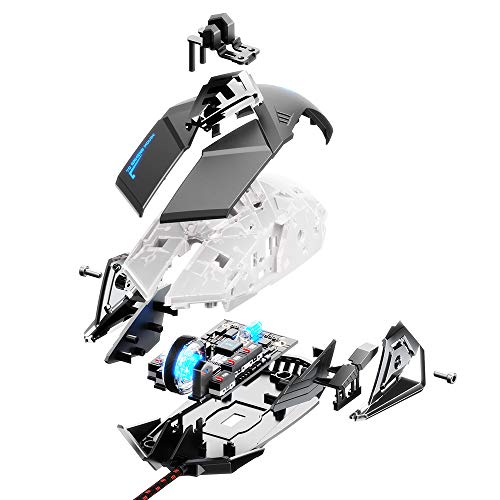 Inphic Souris de jeu filaire, jeu ergonomique Souris d\'ordinateur USB RGB Gamer Desktop Laptop PC Gaming Mouse, 7 boutons programmables pour Windows 7/8/10 / XP Vista Linux