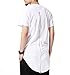 LILBETTER Unisex Back Zip Extra Long T-shirts