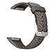Samsung Gear S2 Band - FanTEK Soft Silicone Sports Style Replacement Strap for Samsung Gear S2 Watch SM-R720 SM-R730 Version Only (Brown Netted)
