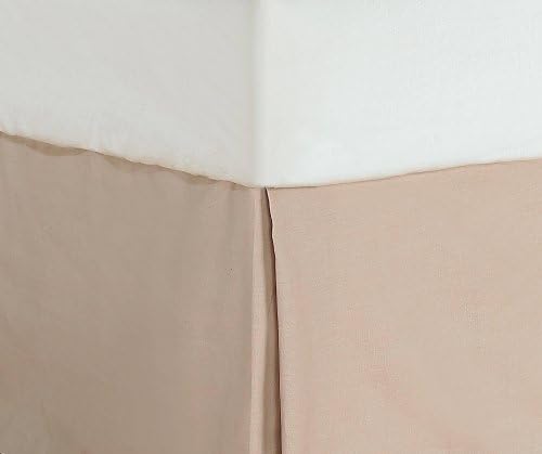Divatex 200-Thread Count Twin Bed Skirt/Dust Ruffles, Tan