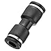 Utah Pneumatic 1/4 Air Line Fittings Straight Push To Connect Air Hose Fittings Quick Connect Pneumatic Fittings 10 Pack
