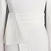 Leezeshaw® Women Casual Stretchy O-Neck Long Sleeve Fold Slim Pencil Dress White