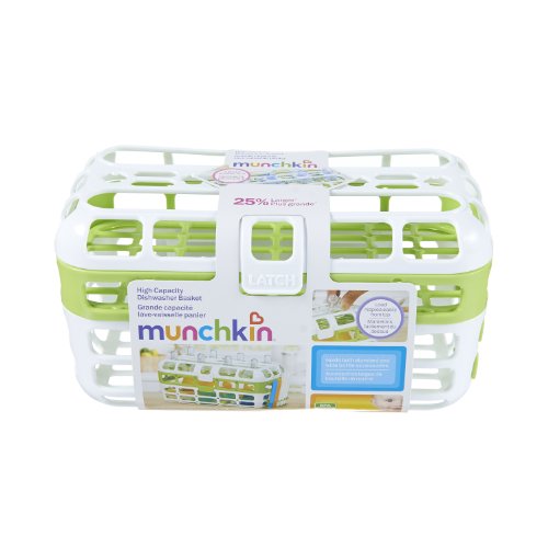 Munchkin High Capacity Dishwasher Basket, Colors May Vary