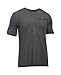 Under Armour Men's Charged Cotton V-Neck, Carbon Heather/Black, Medium