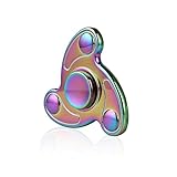 Mbaoluo Spinner Fidget EDC ADHD Focus Toy Ultra Durable High Speed 1-5 Min Spins Precision Kirsite (Rainbow)