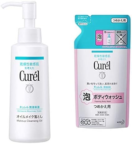 セット買い キュレル オイルメイク落とし 150ml 泡ボディウォッシュ つめかえ用 380ml 赤ちゃんにも使えます キュレル ビューティー 通販 Amazon