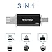 USB C Drive 32GB Phone USB Drive,100% Real Capacity 3 IN 1 (Type-C/Micro USB/USB 2.0) OTG Flash Drive Waterproof Storage Thumb Drive for Macbook Andriod Mobile Phone Tablets Samsung (black_32GB)