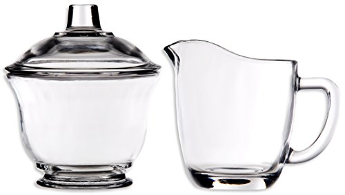 Palais Glassware Clear Sugar and Creamer Set (Clear)