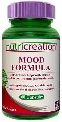 NutriCreation Stress Relief Formula Chamomile Ashwagandha, GABA Calcium and Magnesium, 5-HTP, B-Complex , Mood Formula