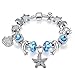 Presentski European Ocean Beach Charm Beaded Bracelets for Women With Seashell Turtle Starfish Dolphin Charms